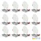 Nuwatt 6 Inch Ultra Thin LED Recessed Lighting 5CCT 2700K/3000K/3500K/4000K/5000K ETL Wafer Lights 12 PK NW-P-DL-6-15W-5CT-WH-12P - alternate 1